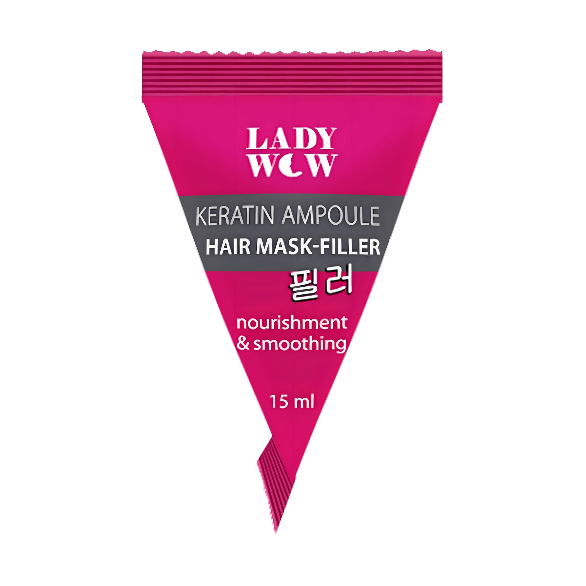 Кератинова маска-філер для волосся Lady Wow Keratin Ampoule Живлення та розгладження, 15 мл