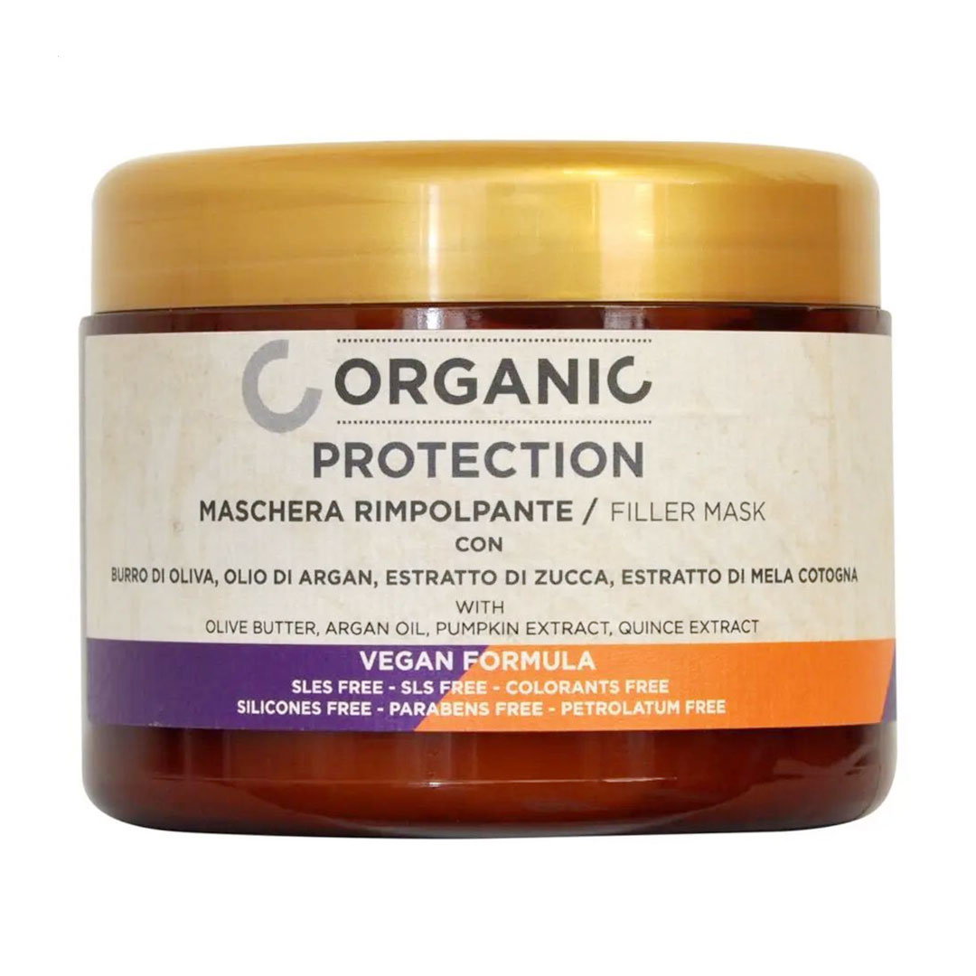 Захисна маска-філер Punti di Vista Organic Vegan Formula для сухого, пошкодженого та нарощеного волосся, 500 мл